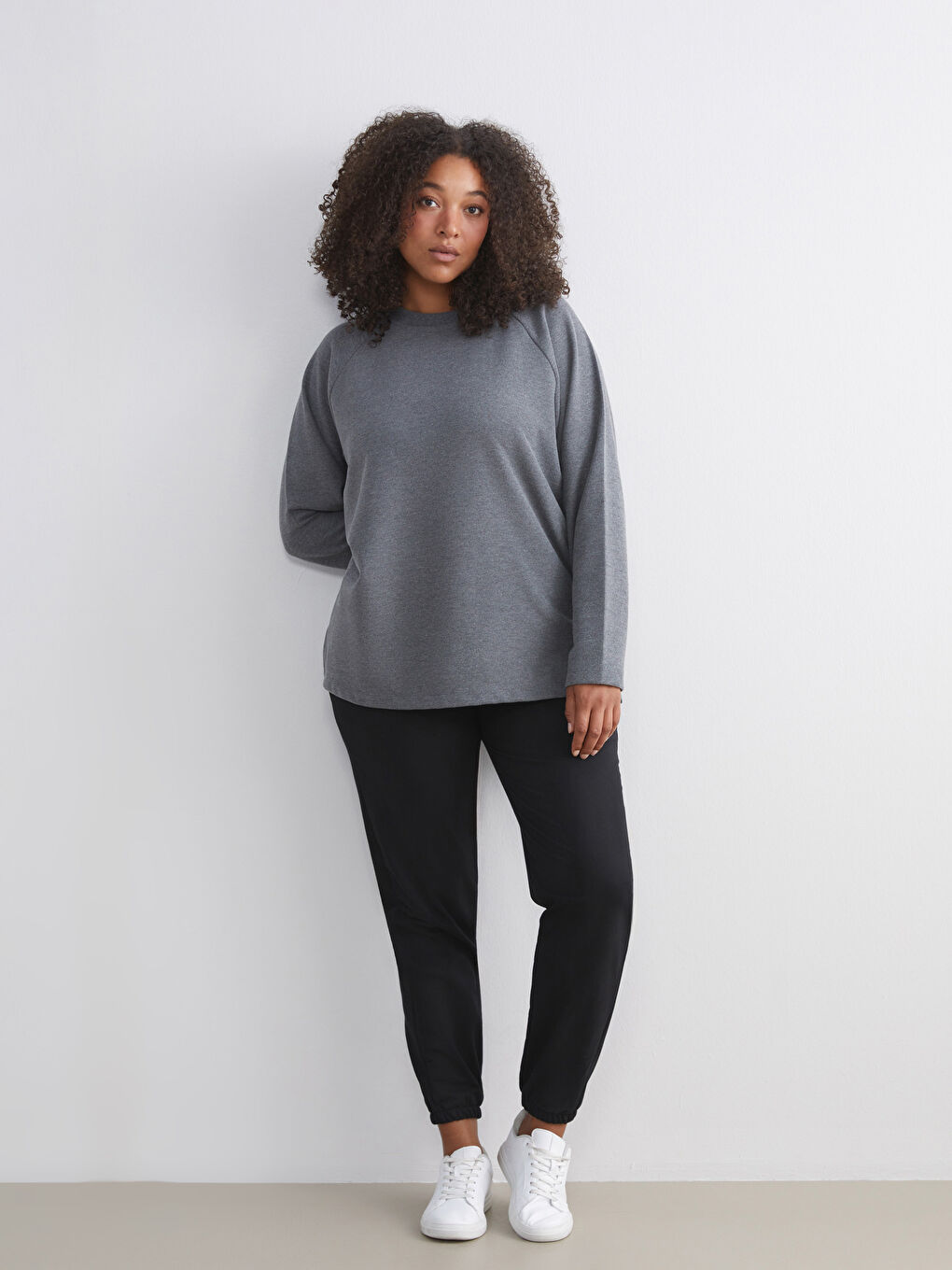 Siyah Beli Lastikli Kadın Jogger Eşofman Altı