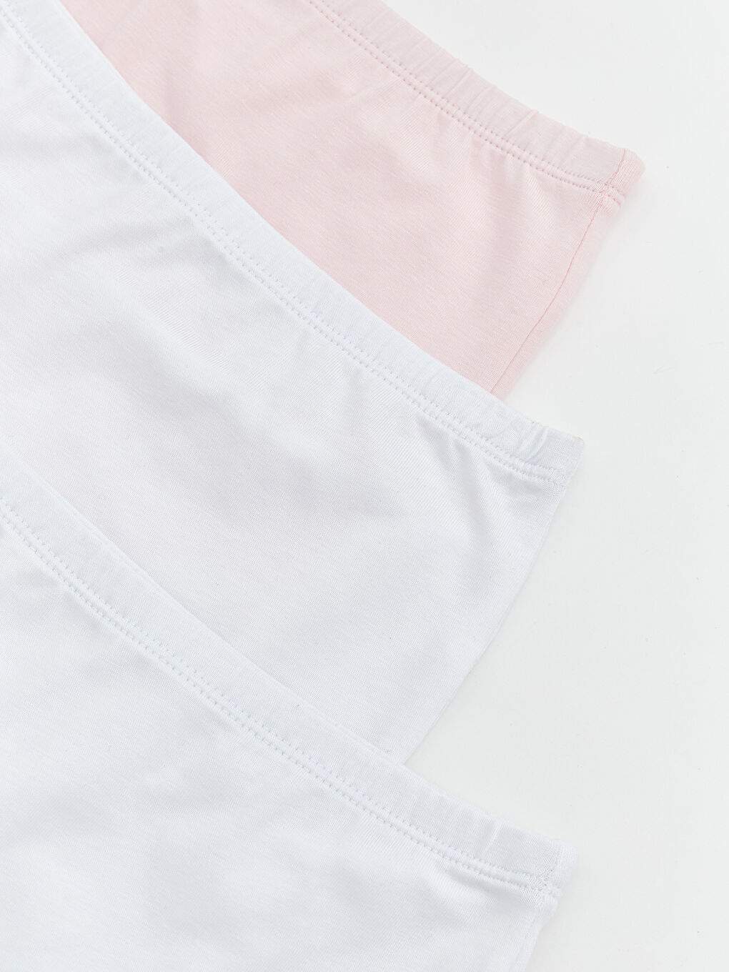 Beyaz Basic Kız Çocuk Boxer 3'lü-2