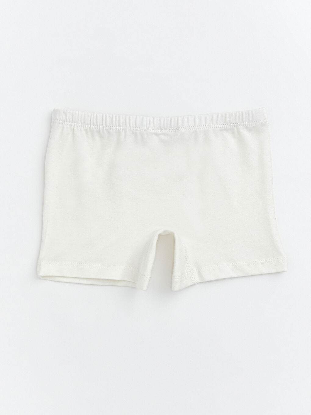 Ekru Beli Lastikli Basic Kız Çocuk Boxer-1