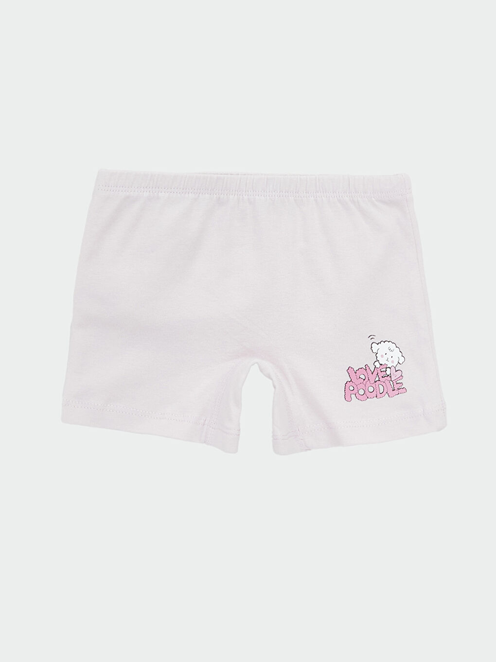 Lila Baskılı Kız Çocuk Boxer