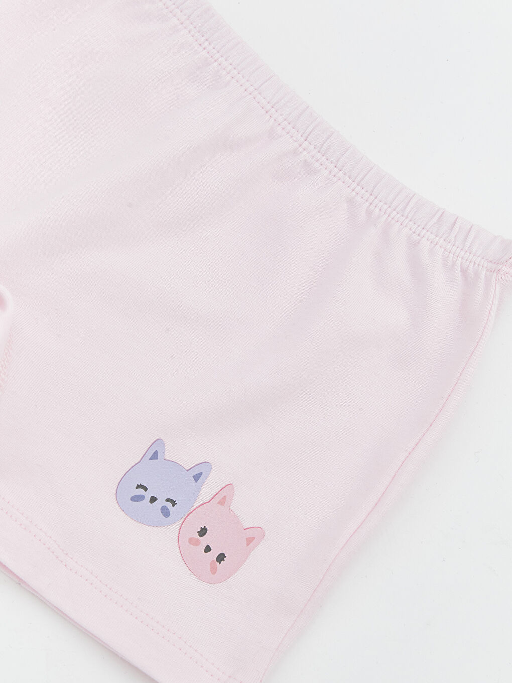 Pembe Beli Lastikli Baskılı Kız Çocuk Boxer-2