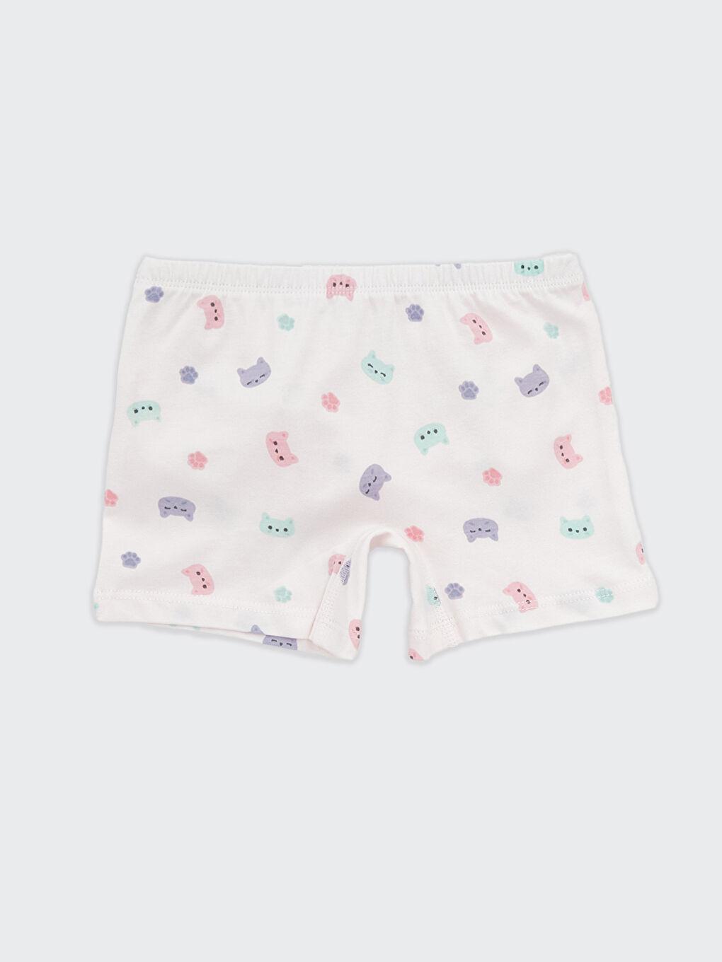 Pembe Beli Lastikli  Kız Çocuk Boxer