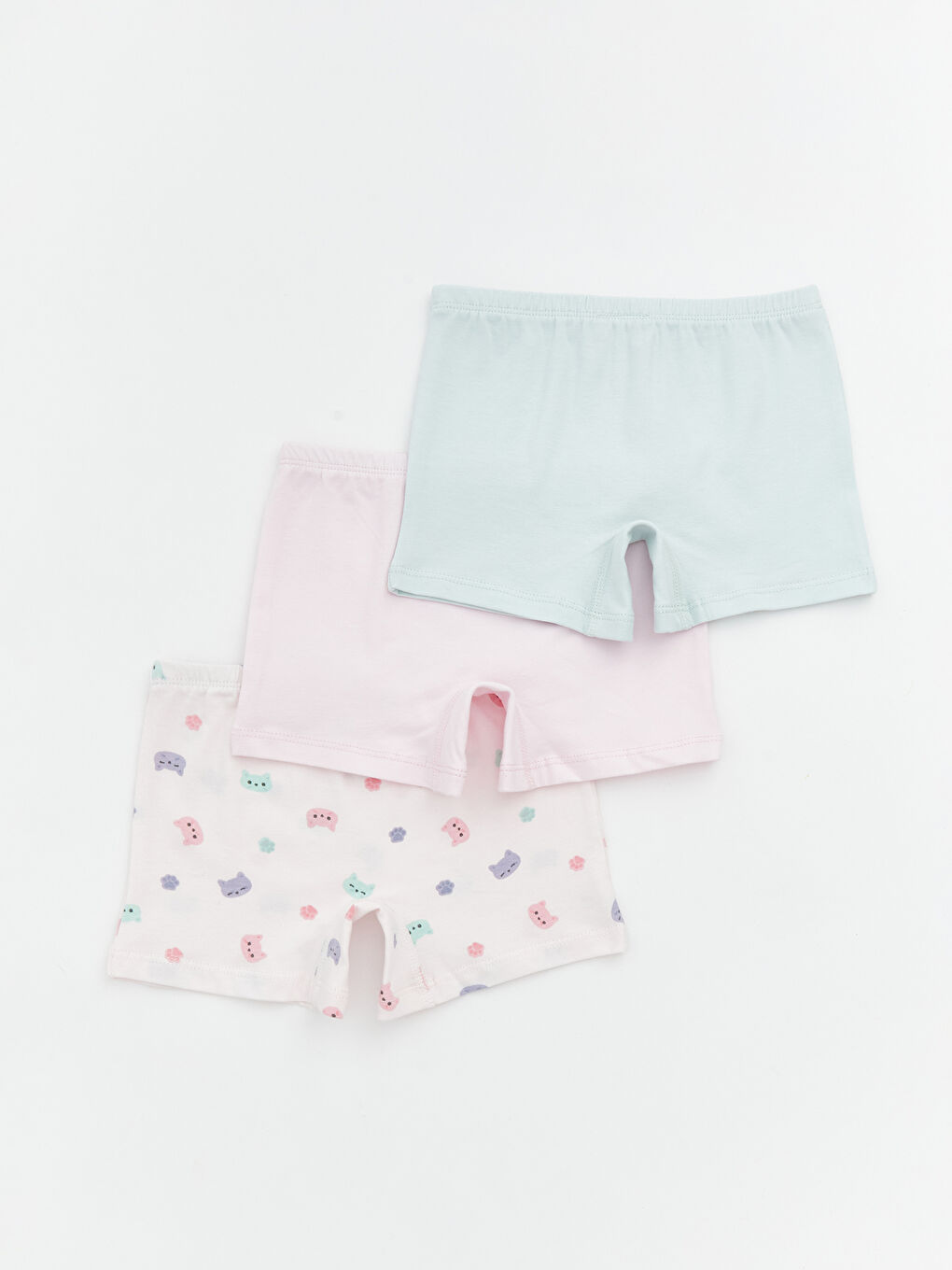 Elastic Waist Printed Baby Girls' Boxer 3-Pack-1
