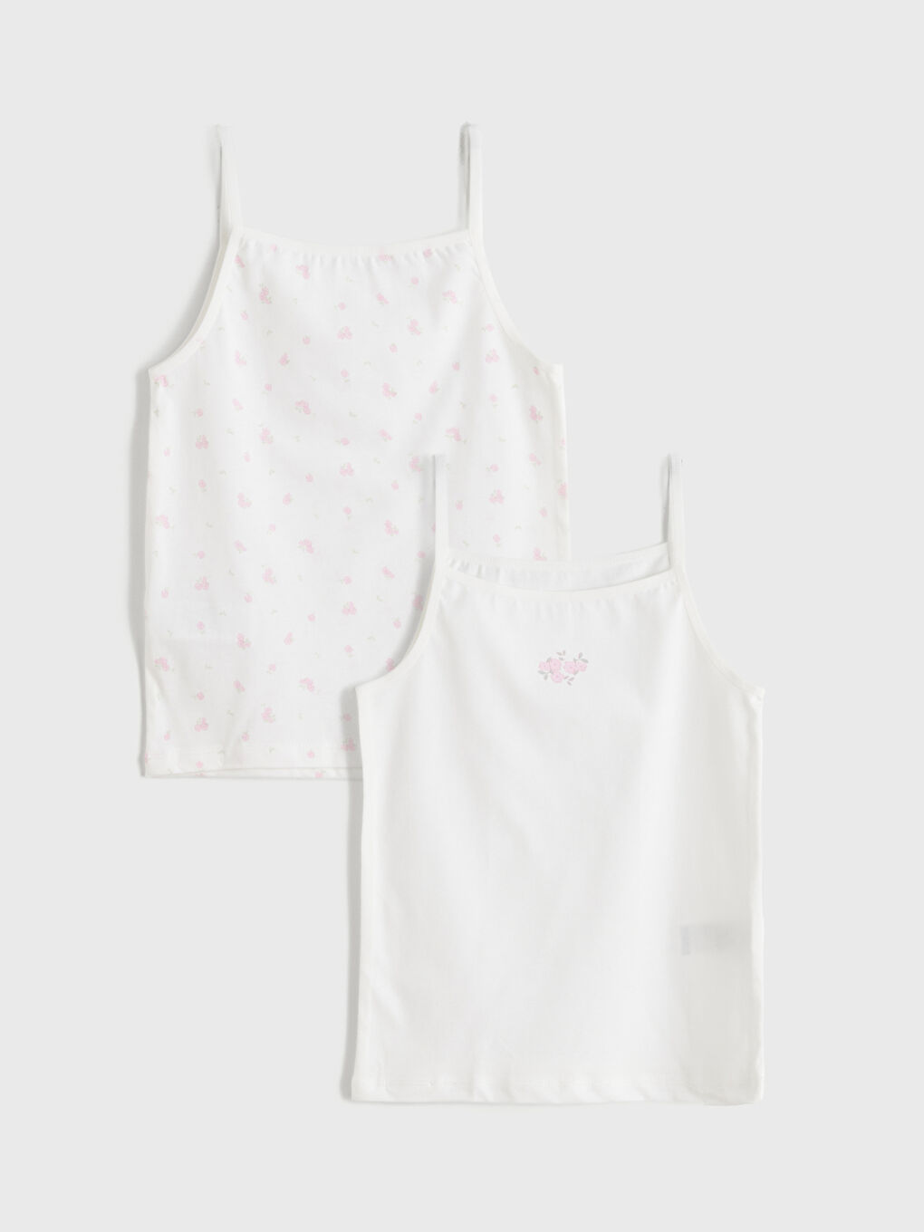 Square Collar Girls' Vest