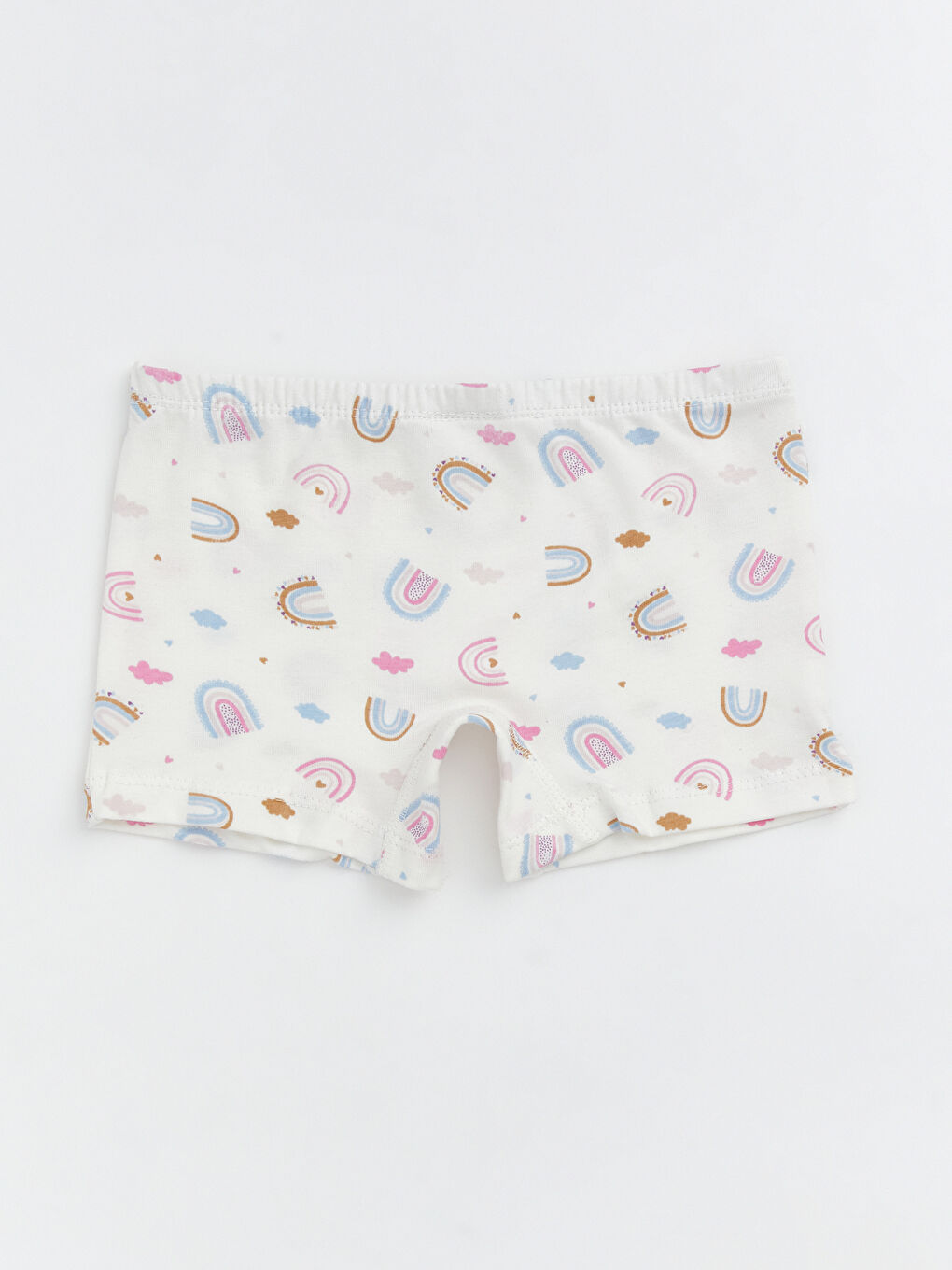 Basic Cotton Girls' Boxer Trunks-1