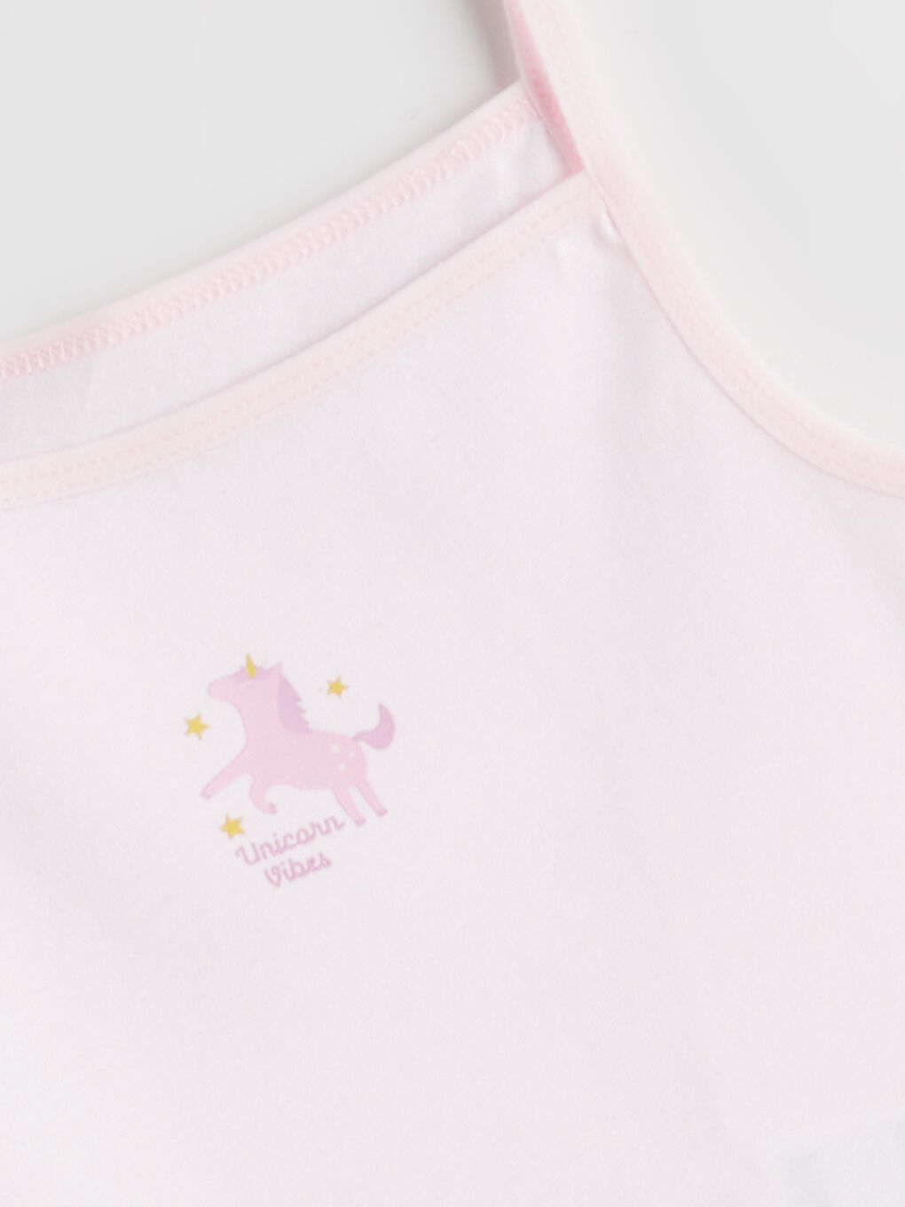 Pembe Kare Yaka Kız Çocuk Atlet-2