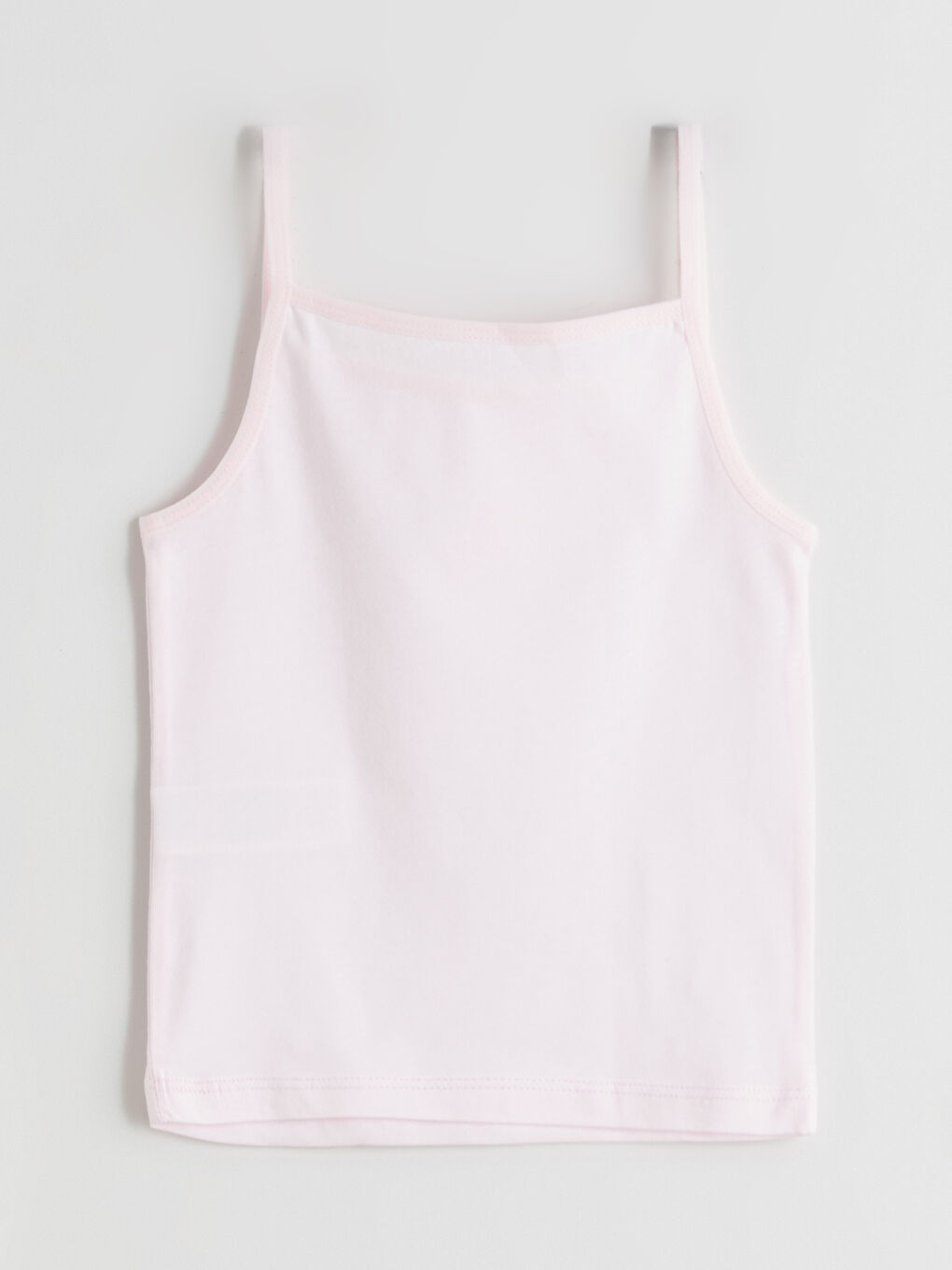 Square Collar Strappy Girls' Vest 2 Pack-3