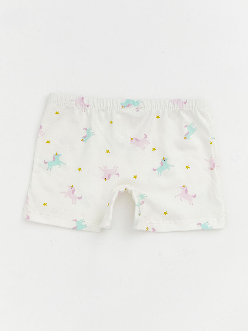 Ekru Beli Lastikli  Kız Çocuk Boxer-1