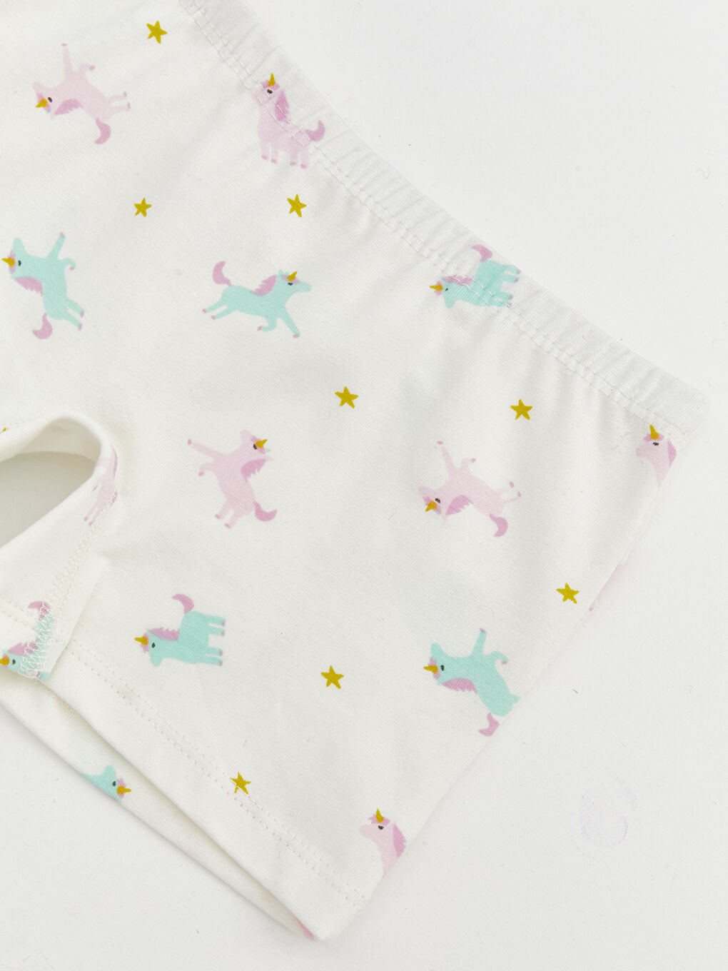 Ekru Beli Lastikli  Kız Çocuk Boxer-2