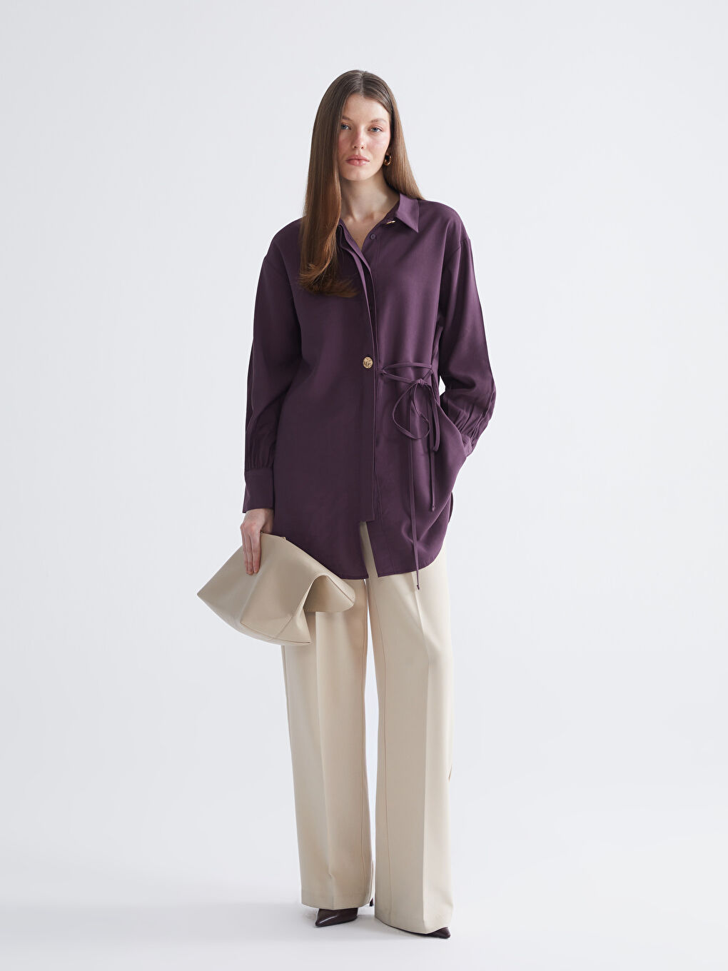 Loose Fit Women's Shirt Tunic-1