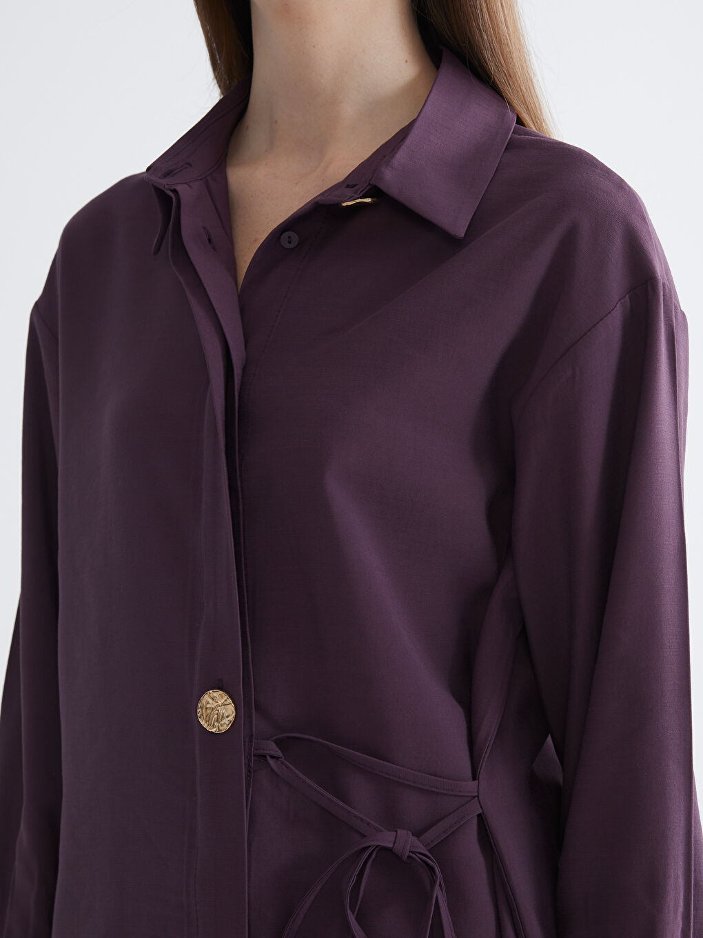 Loose Fit Women's Shirt Tunic-2