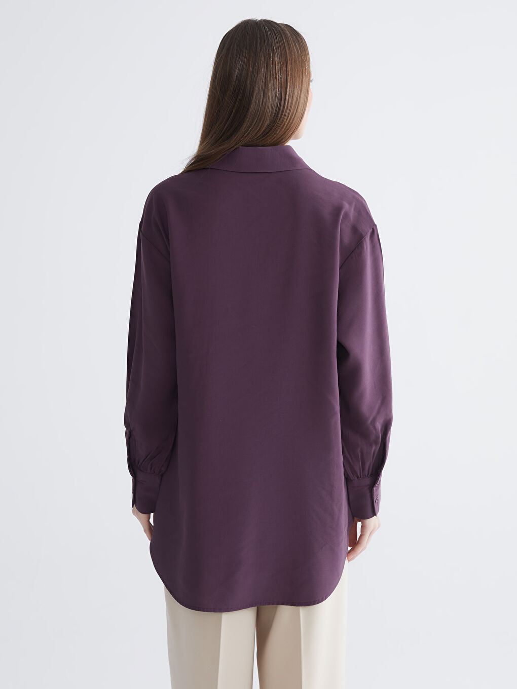 Loose Fit Women's Shirt Tunic-3
