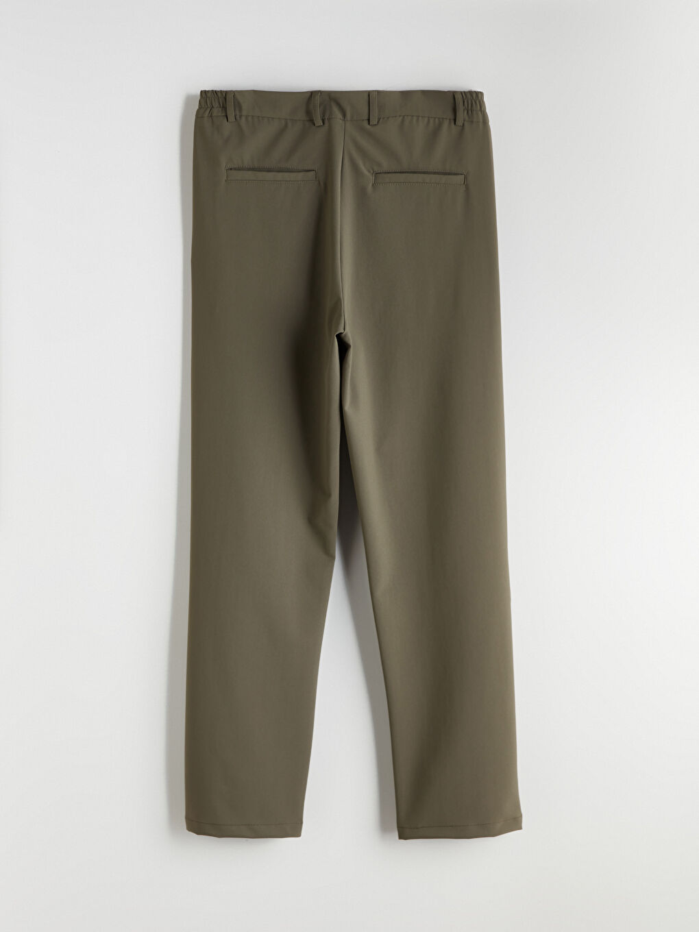 Haki Standart Kalıp Erkek Pantolon-5