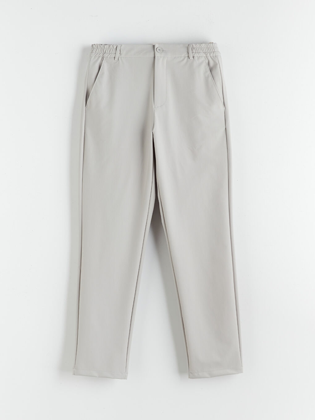 Gri Standart Kalıp Erkek Pantolon-4