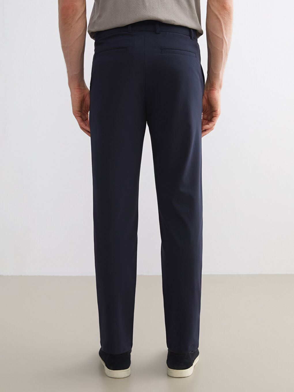 Lacivert Standart Kalıp Erkek Pantolon-3