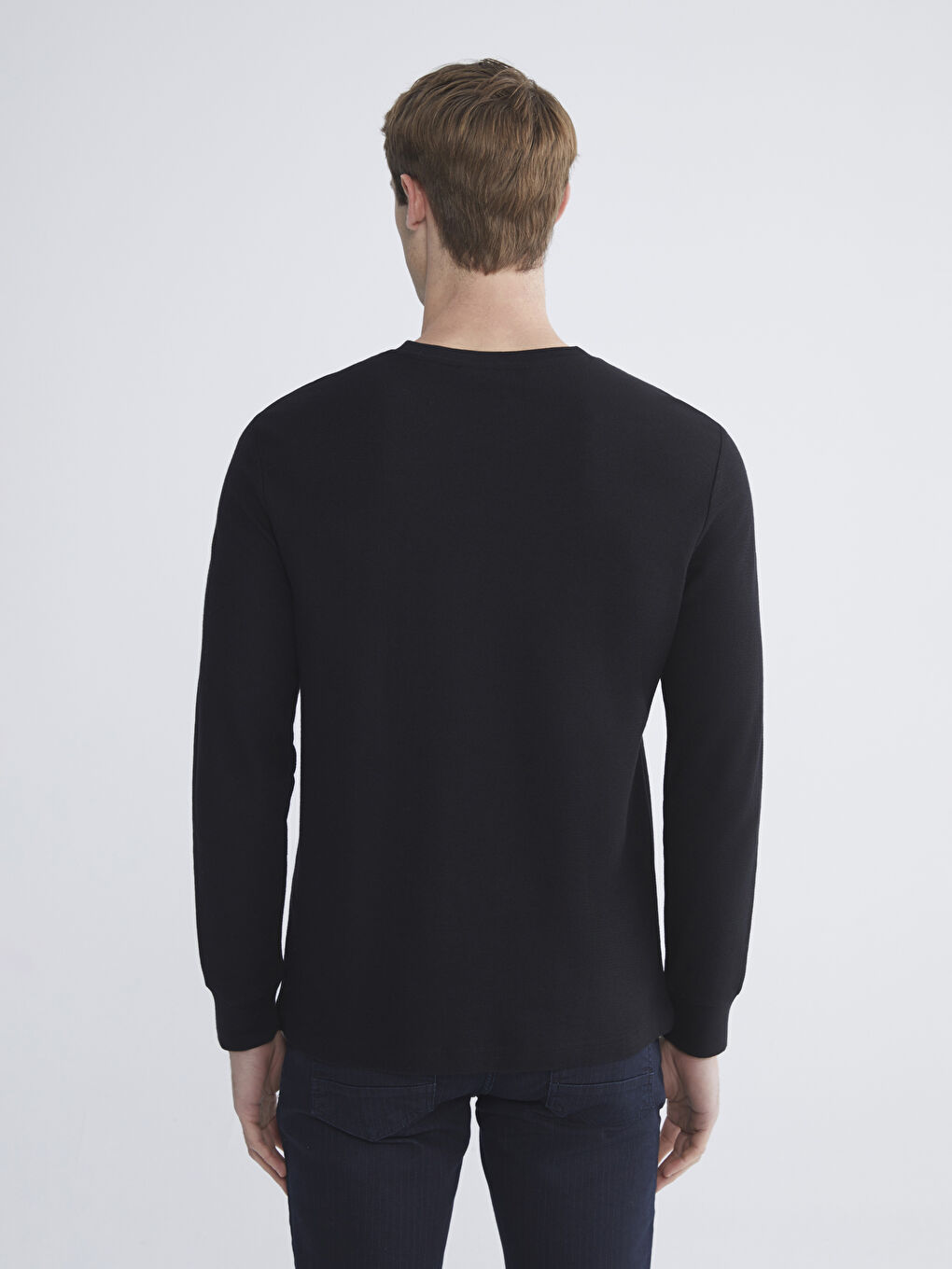 Crew Neck Long Sleeve Men's T-Shirt-3