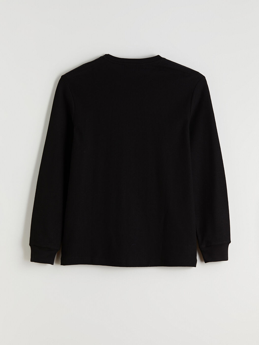 Crew Neck Long Sleeve Men's T-Shirt-5