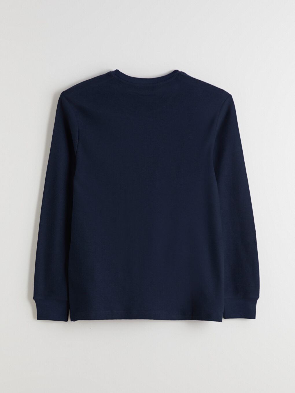 Crew Neck Long Sleeve Men's T-Shirt-5
