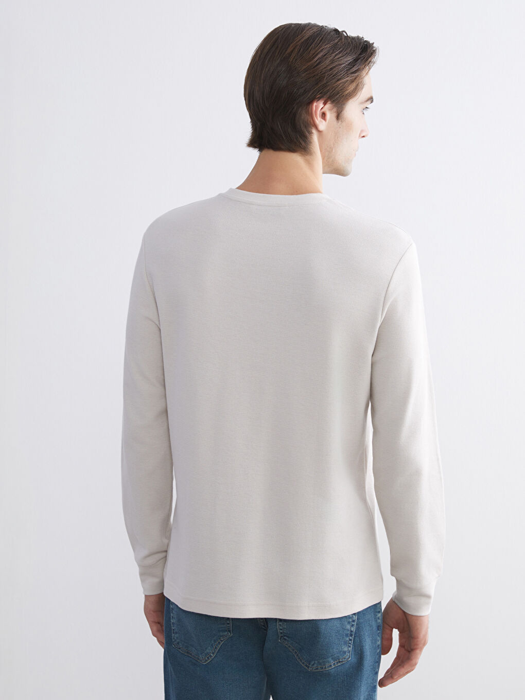 Crew Neck Long Sleeve Men's T-Shirt-3