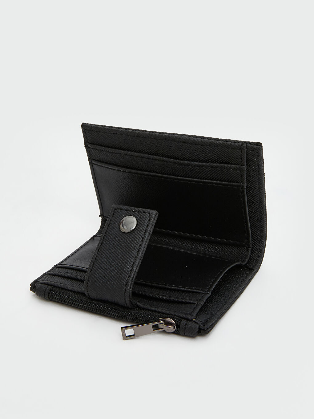 Siyah Deri Görünümlü Erkek Kartlık-3