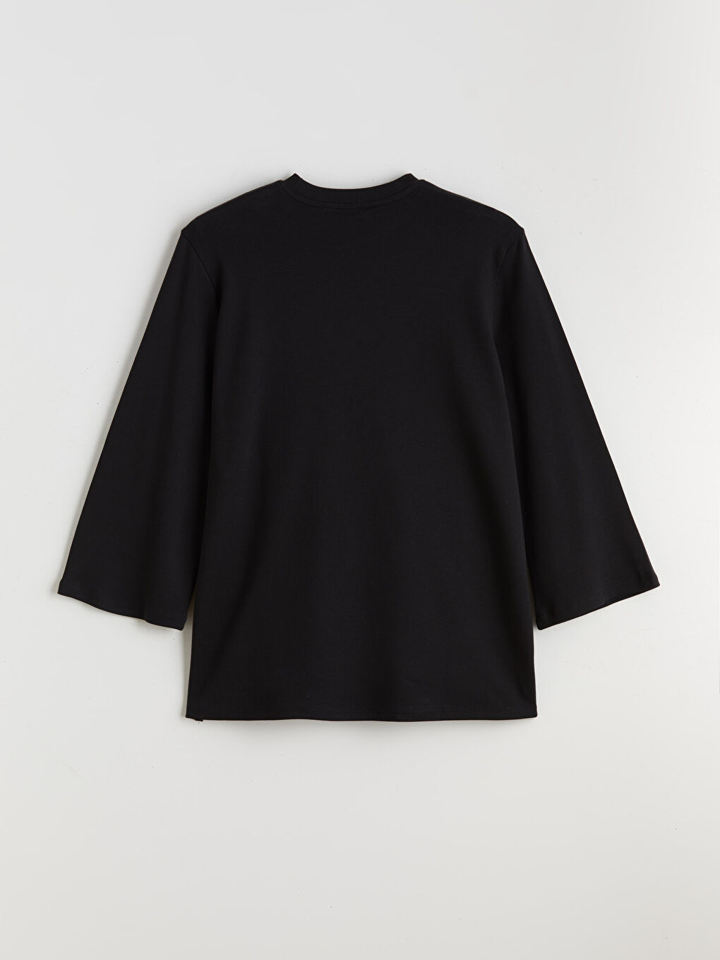 Siyah Bisiklet Yaka Oversize Kadın Tunik-5