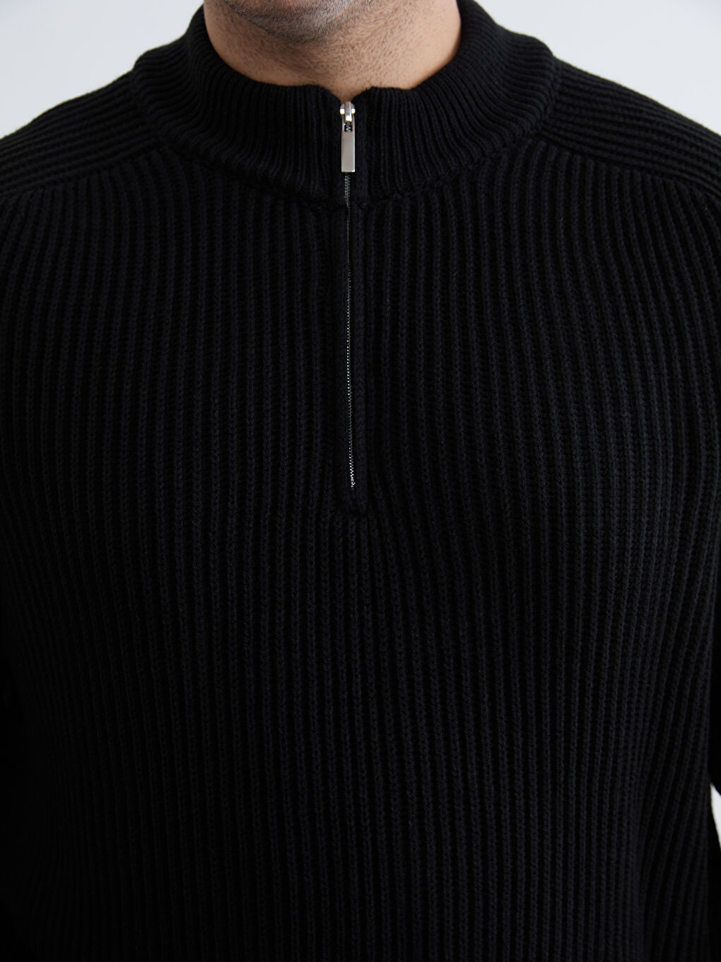Мужчины Черный Свитер-2