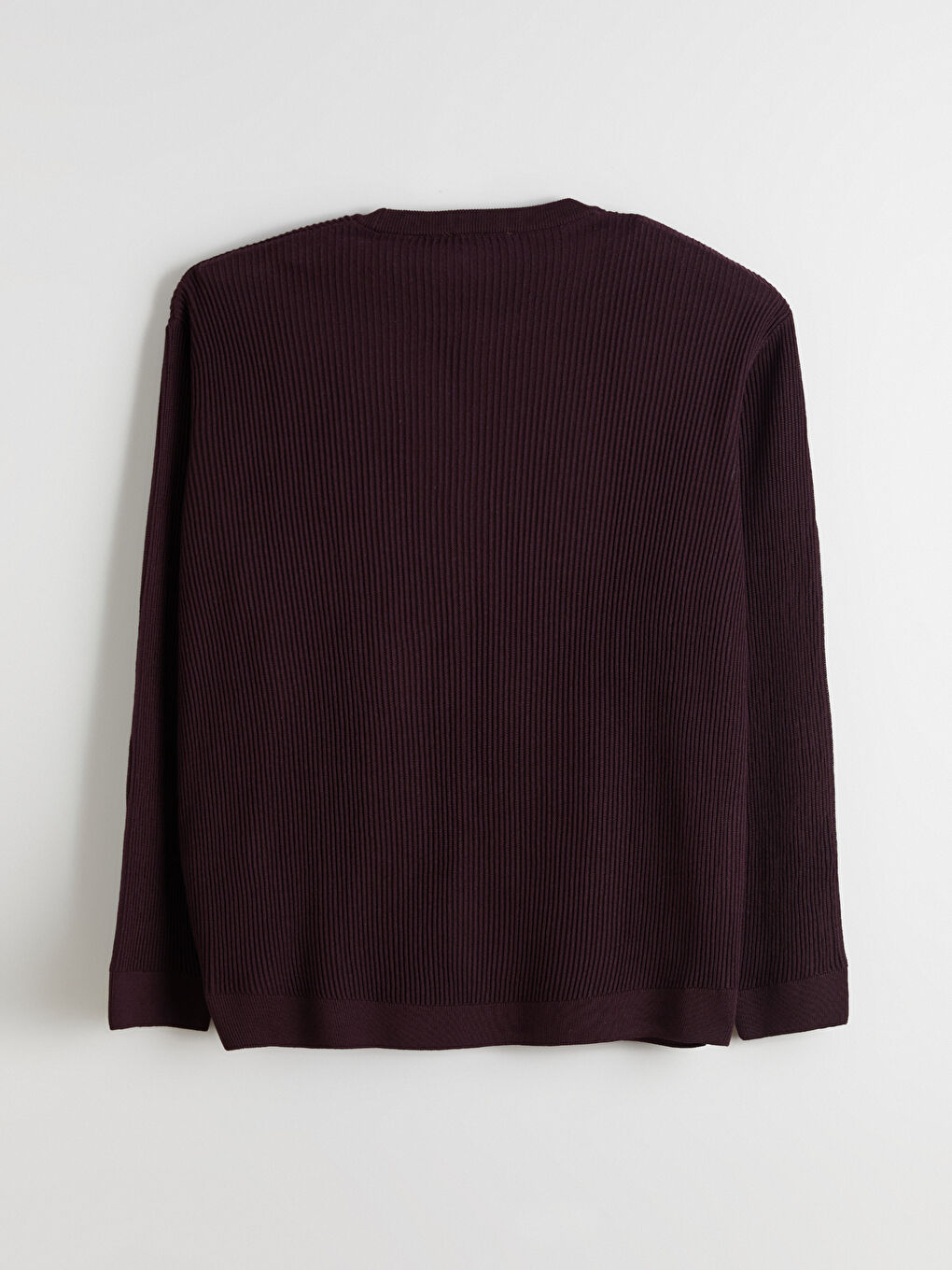 Ерлерге арналған трикотаж ұзын жеңді дөңгелек жағалы жемпір-5