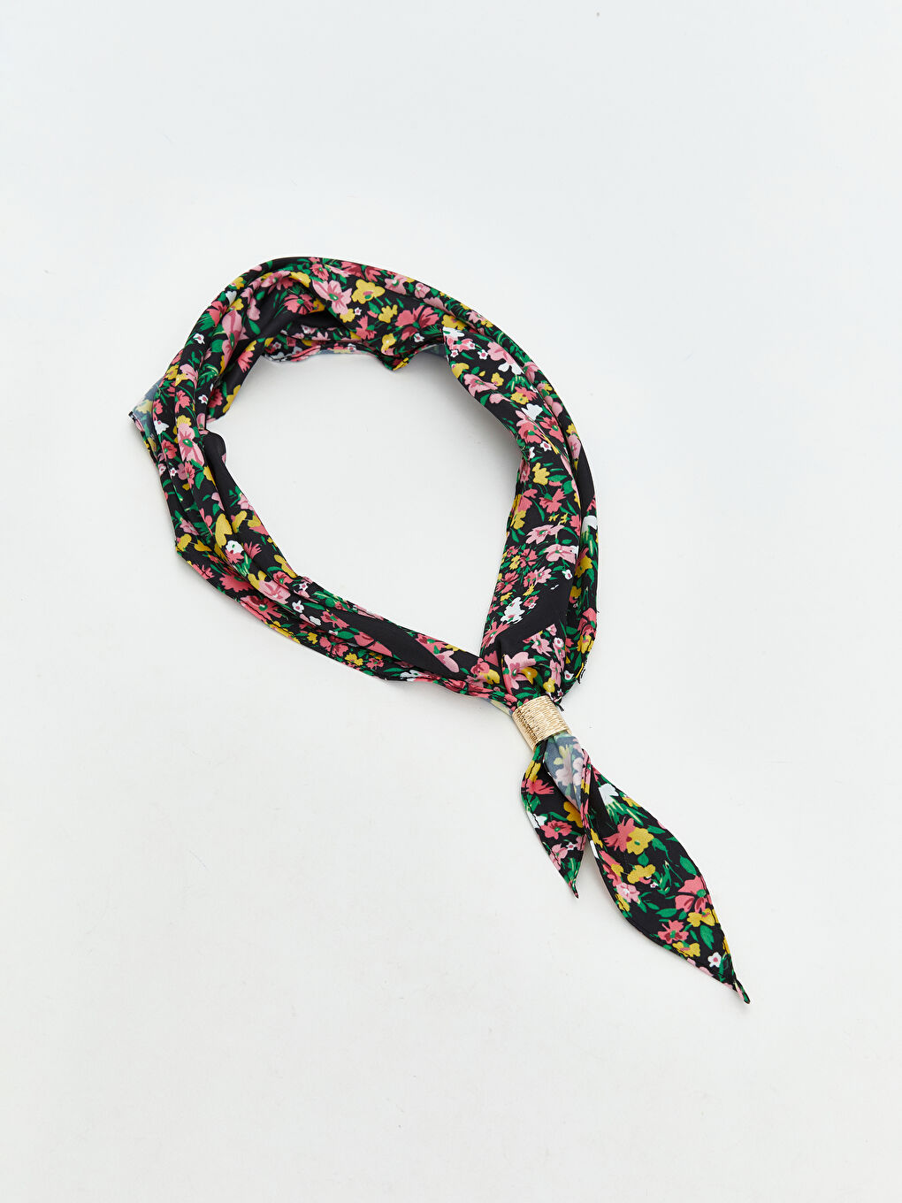 Siyah Desenli Kadın Bandana