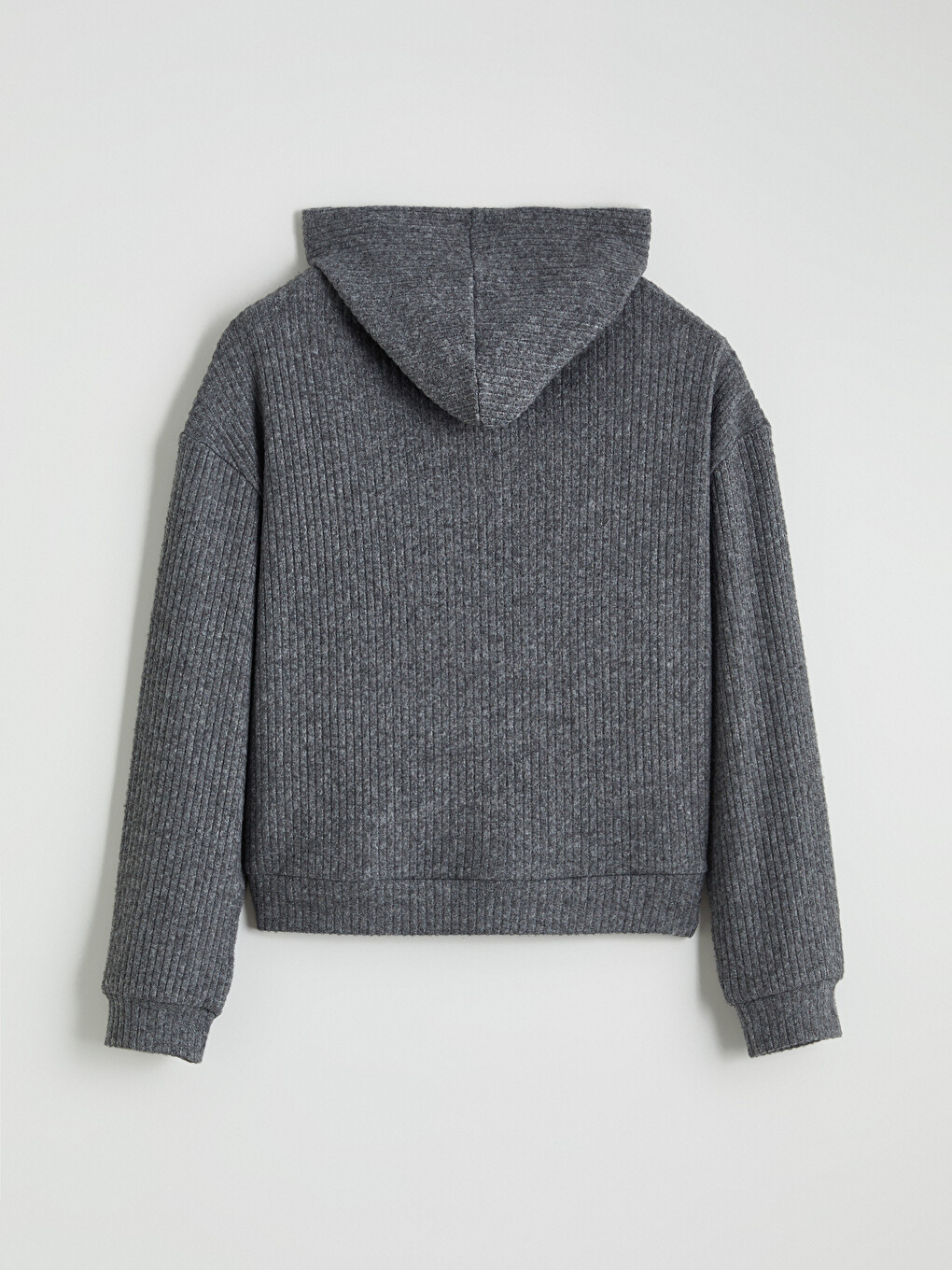 Antrasit Kapüşonlu Kız Çocuk Sweatshirt-3