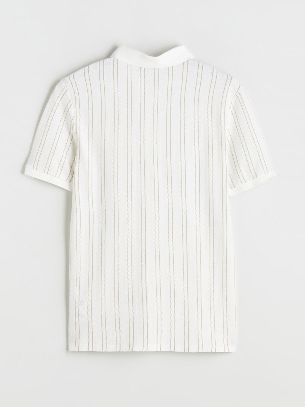 Polo Neck Striped Jersey Men's T-Shirt-5
