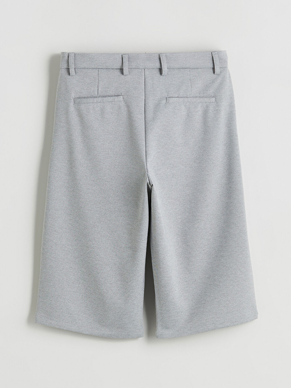 Gri Rahat Kalıp Erkek Şort-5