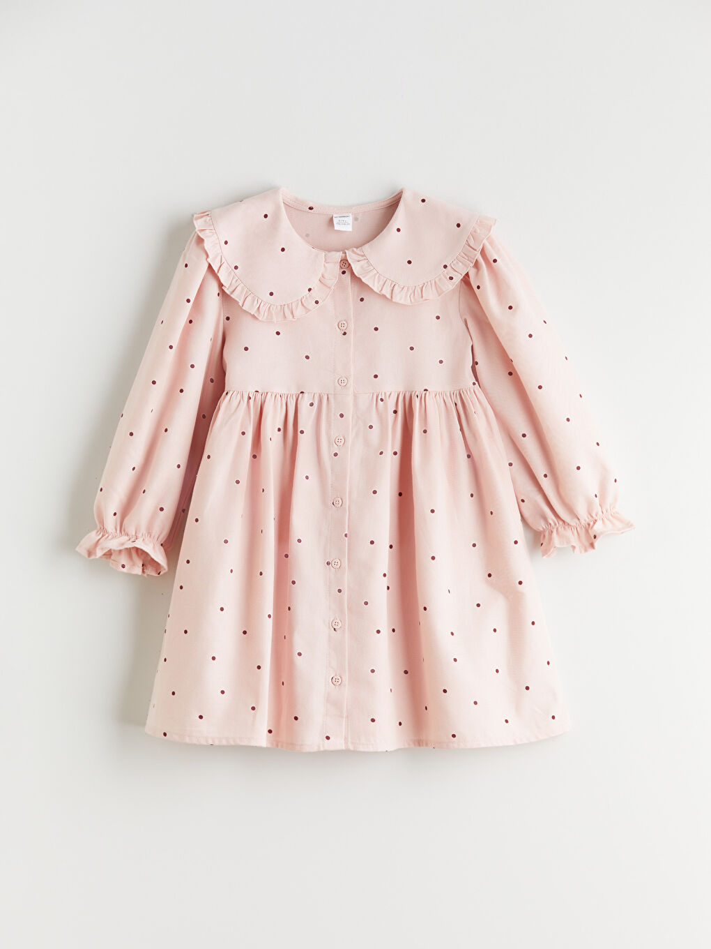 Peter Pan Collar Polka Dot Girls' Dress