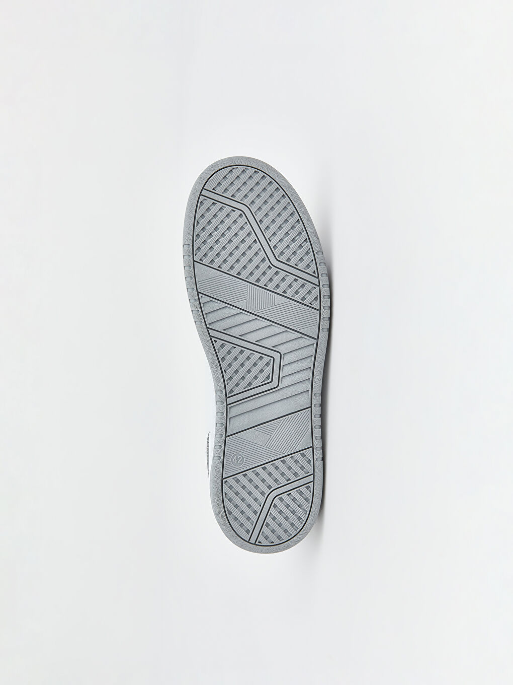 Gri Deri Görünümlü Erkek Spor Ayakkabı-3