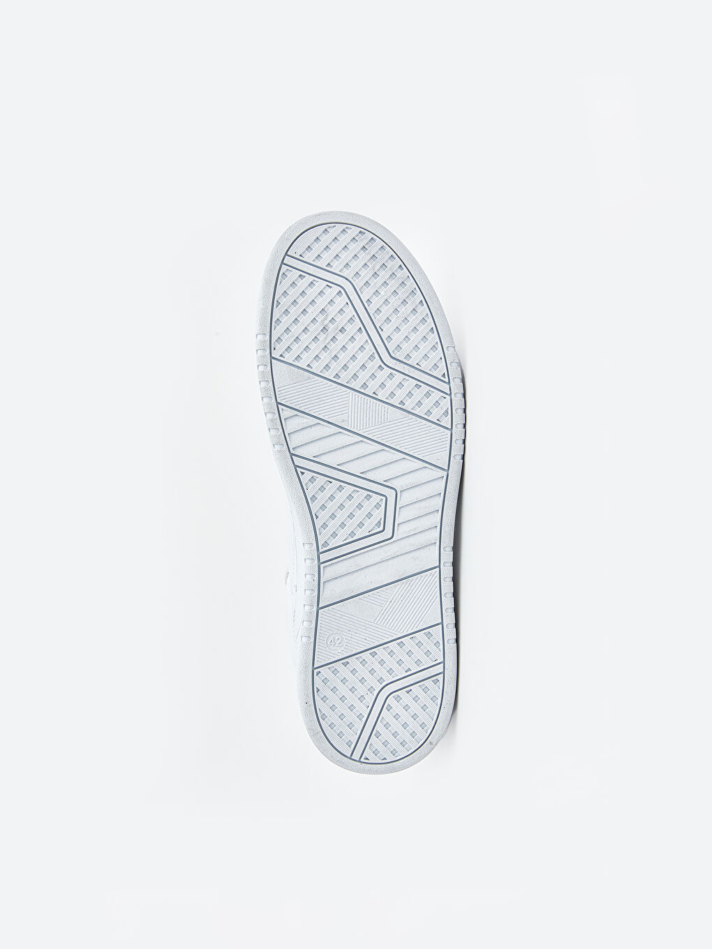 Beyaz Deri Görünümlü Erkek Spor Ayakkabı-3