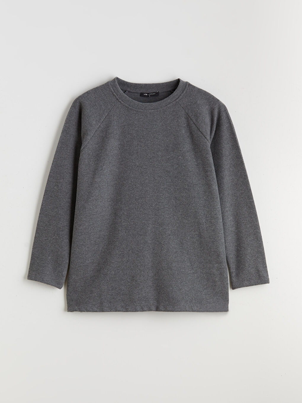 Antrasit Bisiklet Yaka Kadın Sweatshirt-4