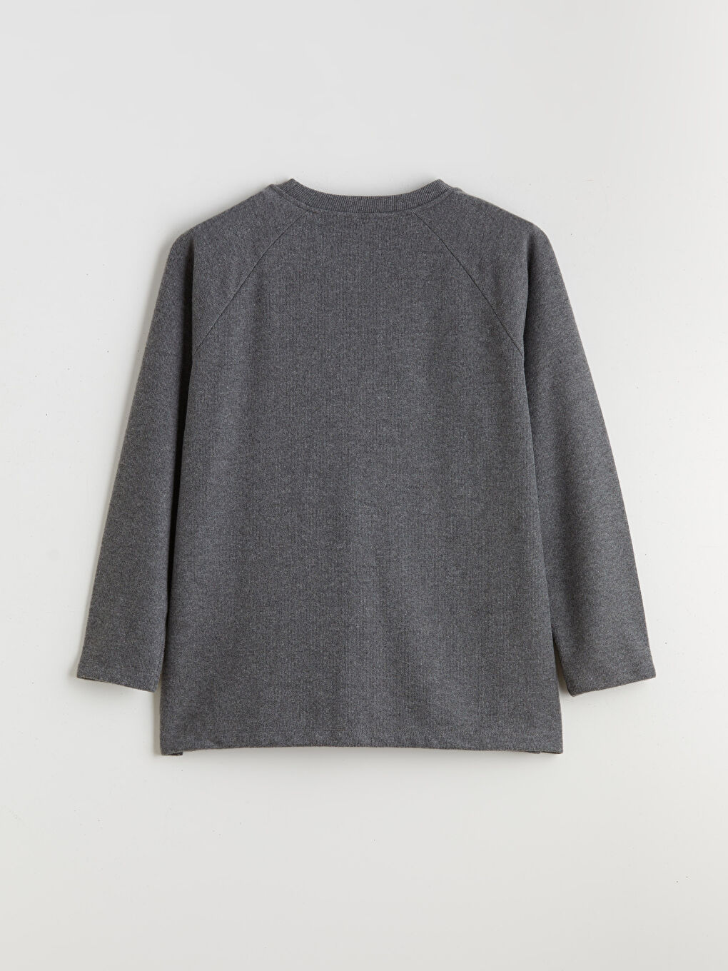 Antrasit Bisiklet Yaka Kadın Sweatshirt-5