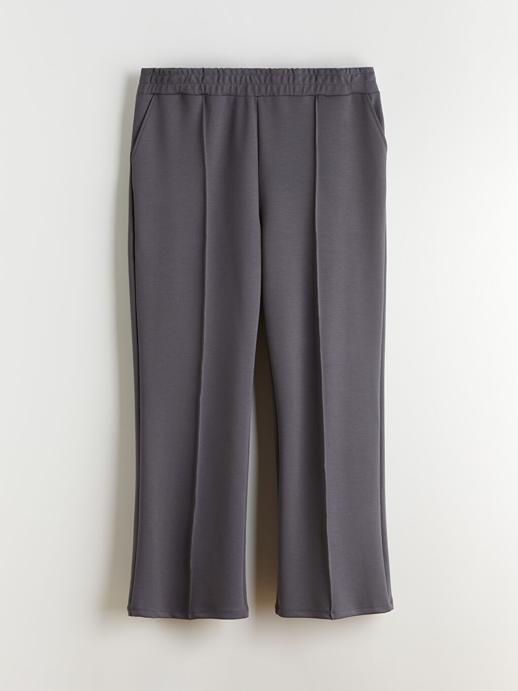 Antrasit Büyük Beden Beli Lastikli Kadın Eşofman Altı-4