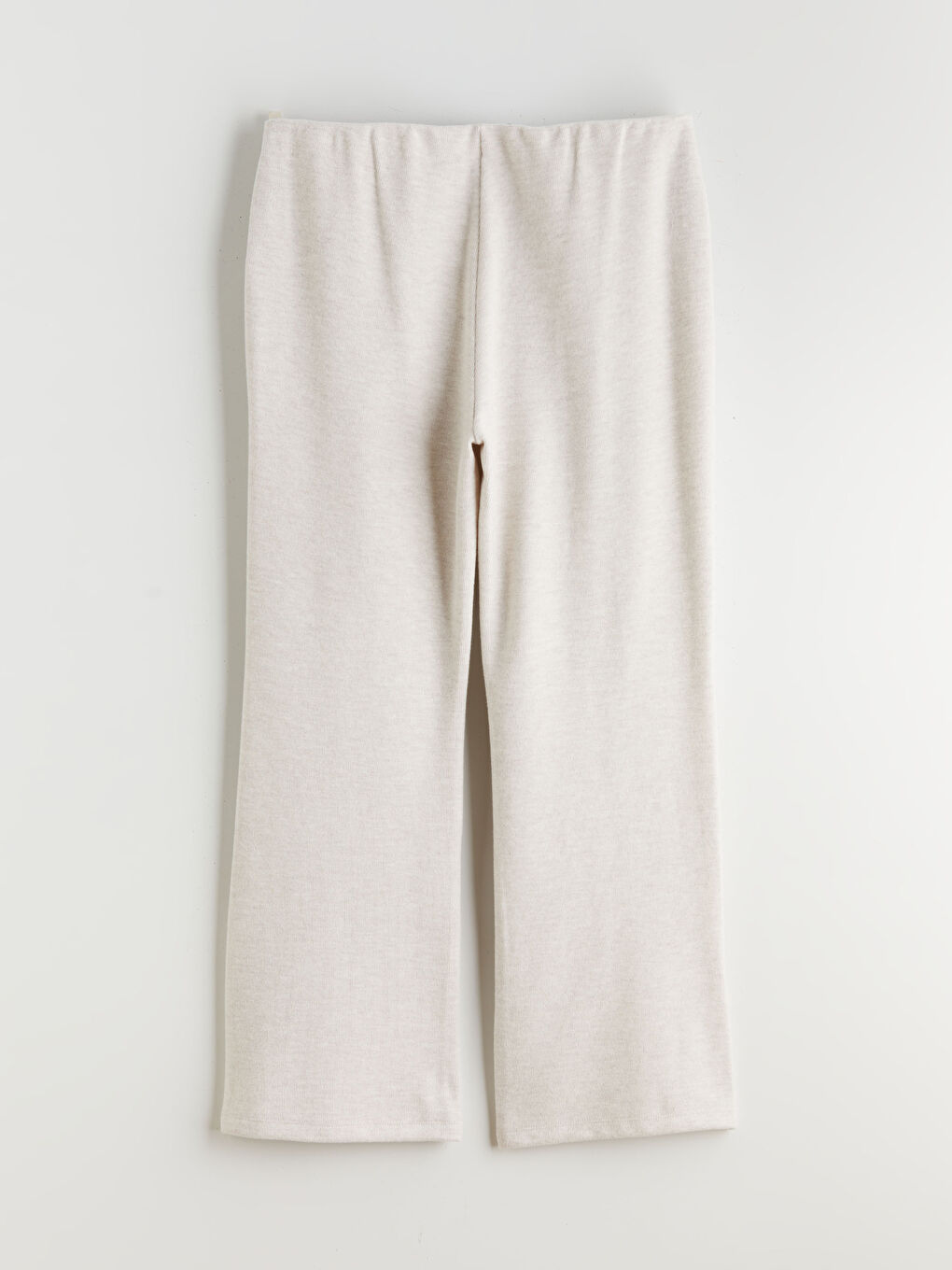 Bej Büyük Beden Beli Lastikli Kadın Eşofman Altı-9