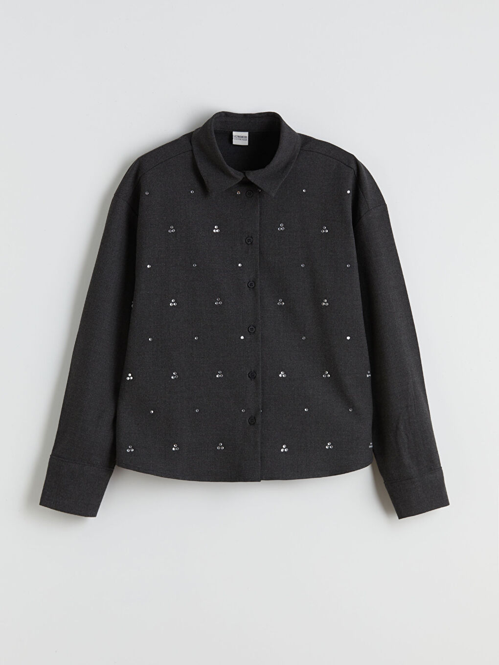 Rhinestone Embellished Girls' Shirt