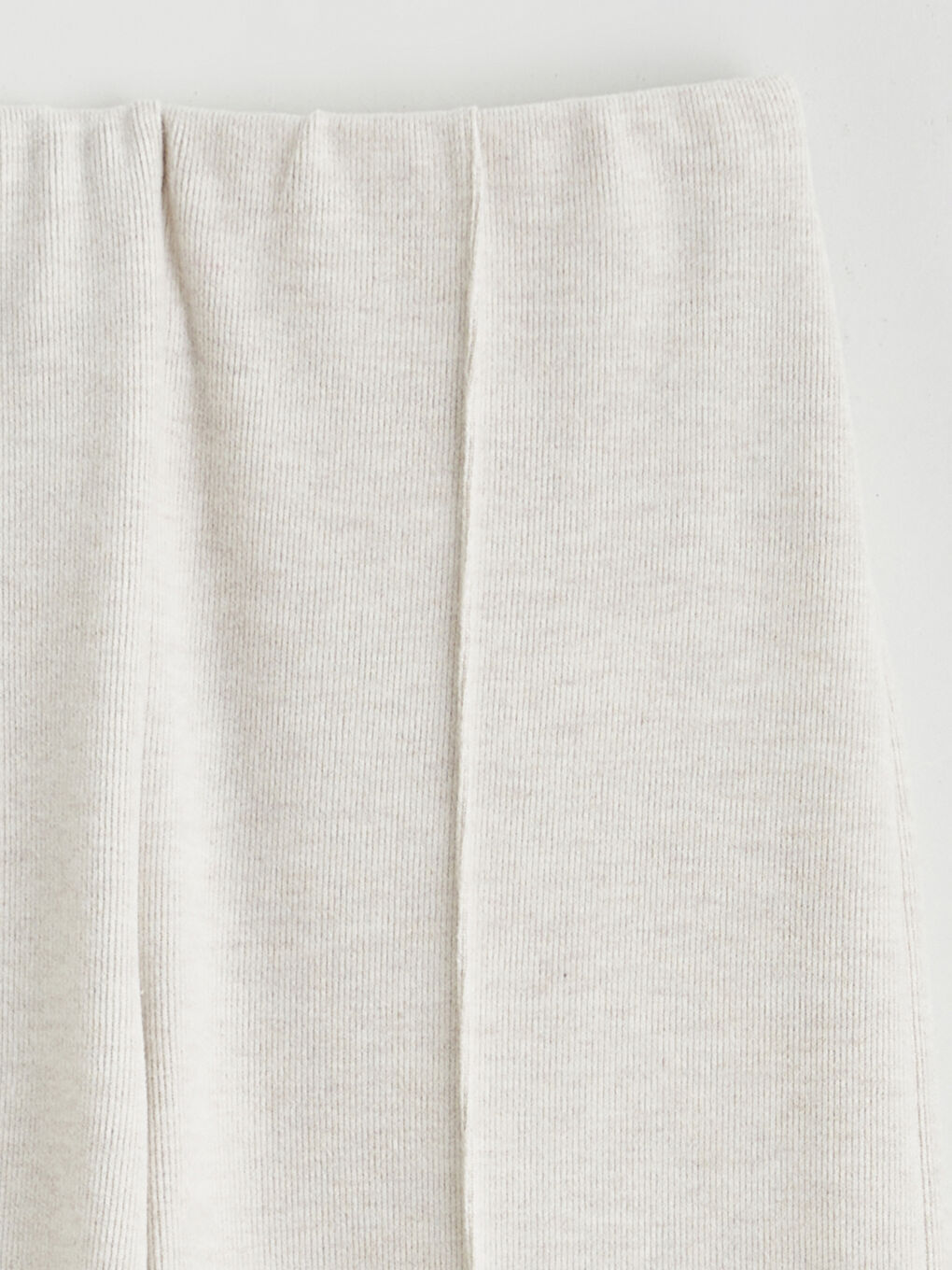 Bej Beli Lastikli Kadın Eşofman Altı-5