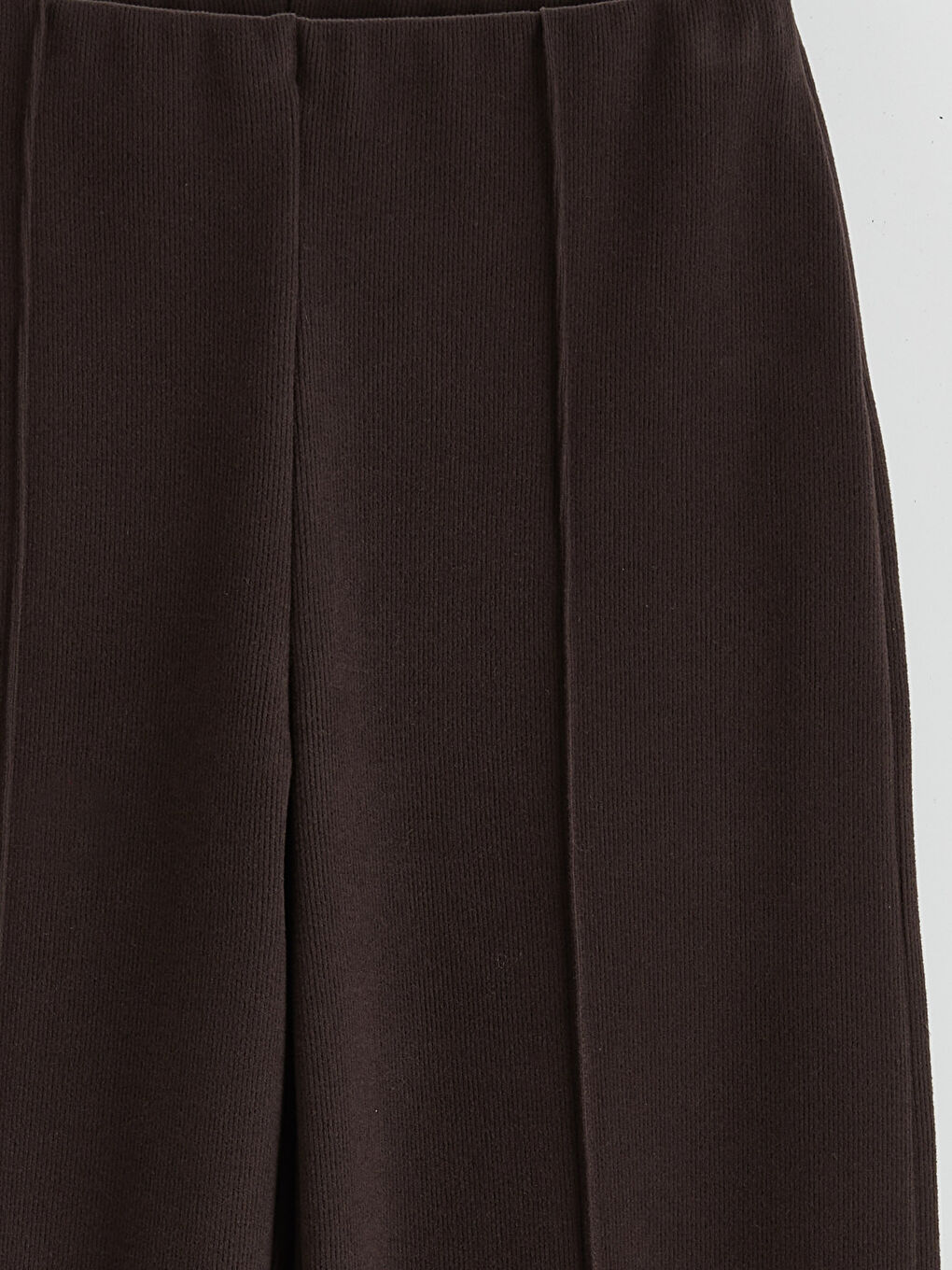 Kahverengi Beli Lastikli Kadın Eşofman Altı-5