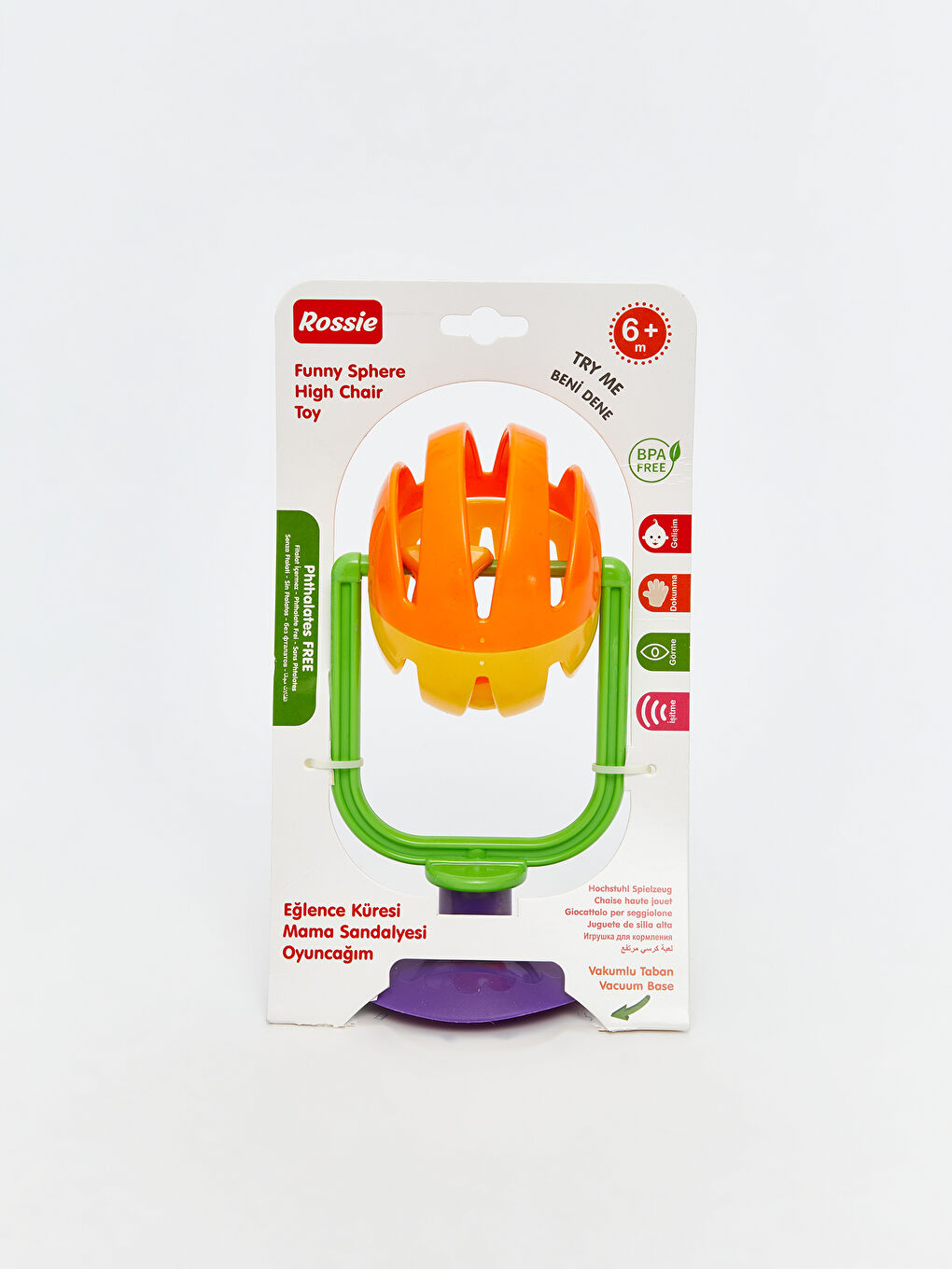 Vantuzlu Çıngırak Top Oyuncağı