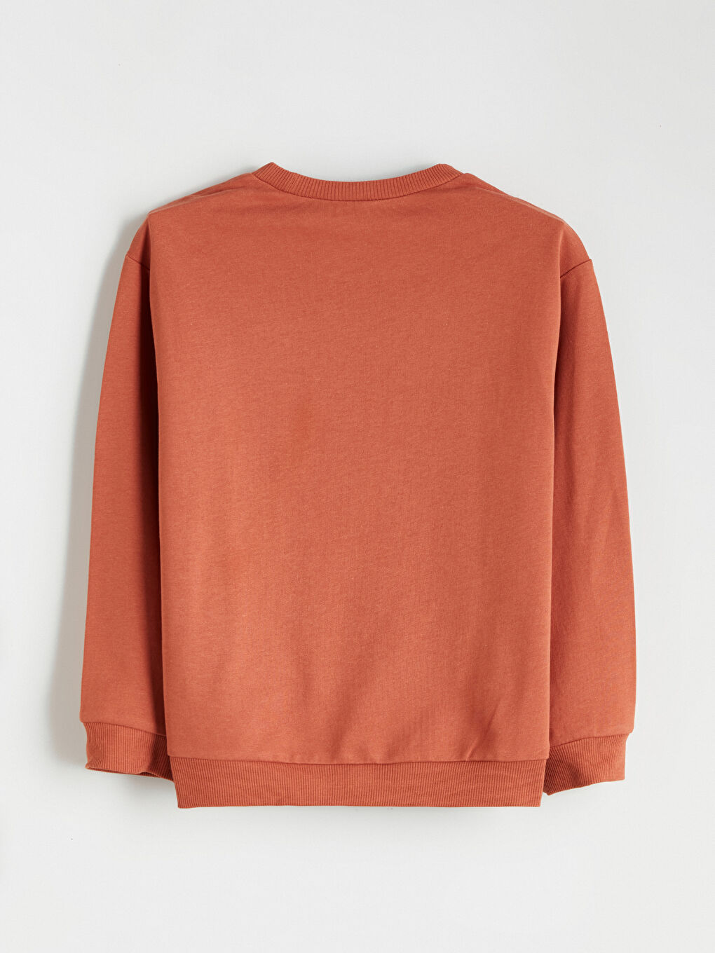 Kahverengi LA Basketbol Baskılı Erkek Çocuk Sweatshirt-1