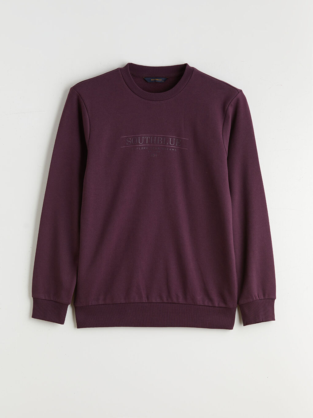 Свитшот Мужской Толстый С Принтом С Круглым Вырезом-4