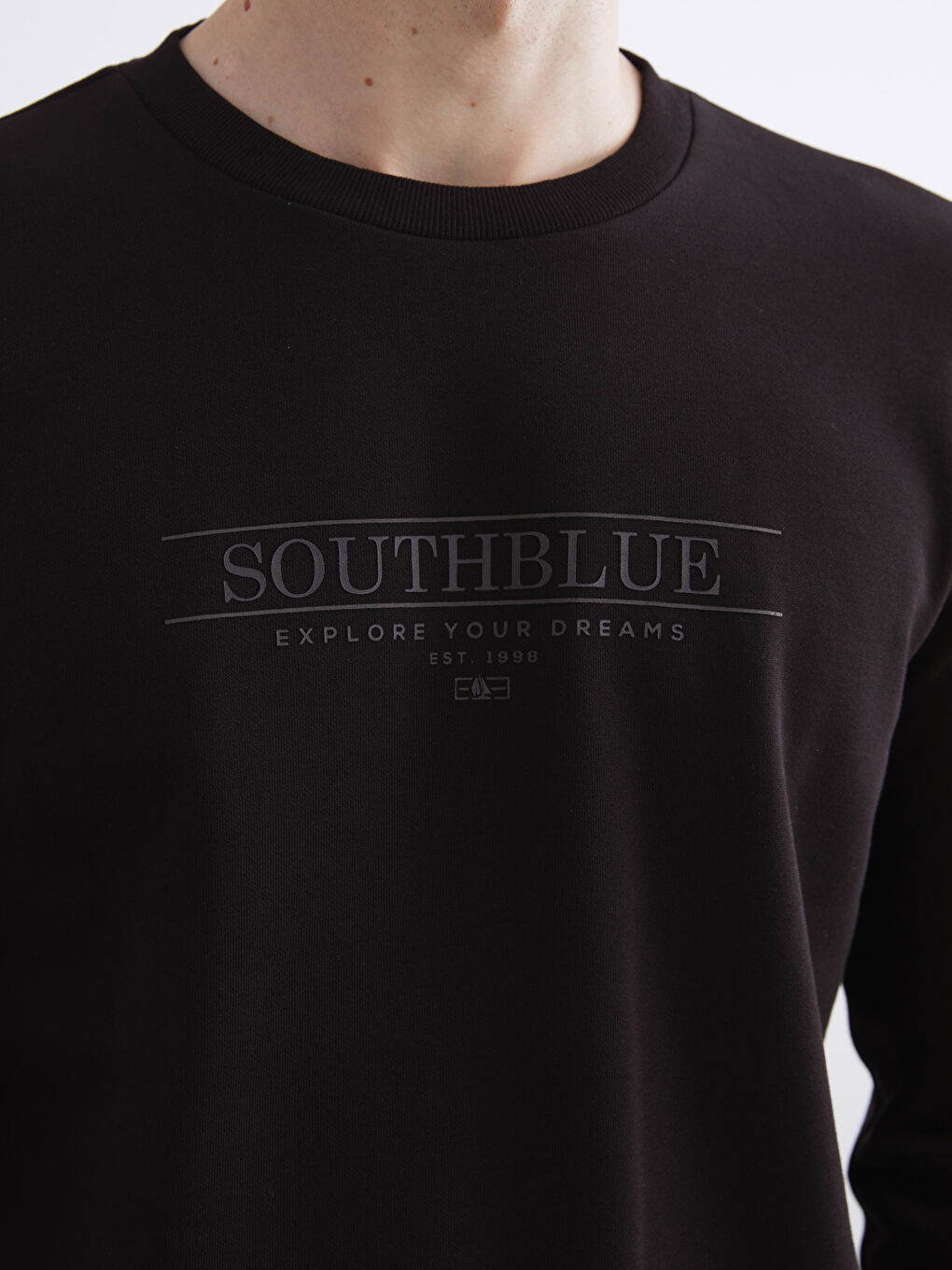 سويتشيرت غليظ مطبوع بقبّ رجال-2