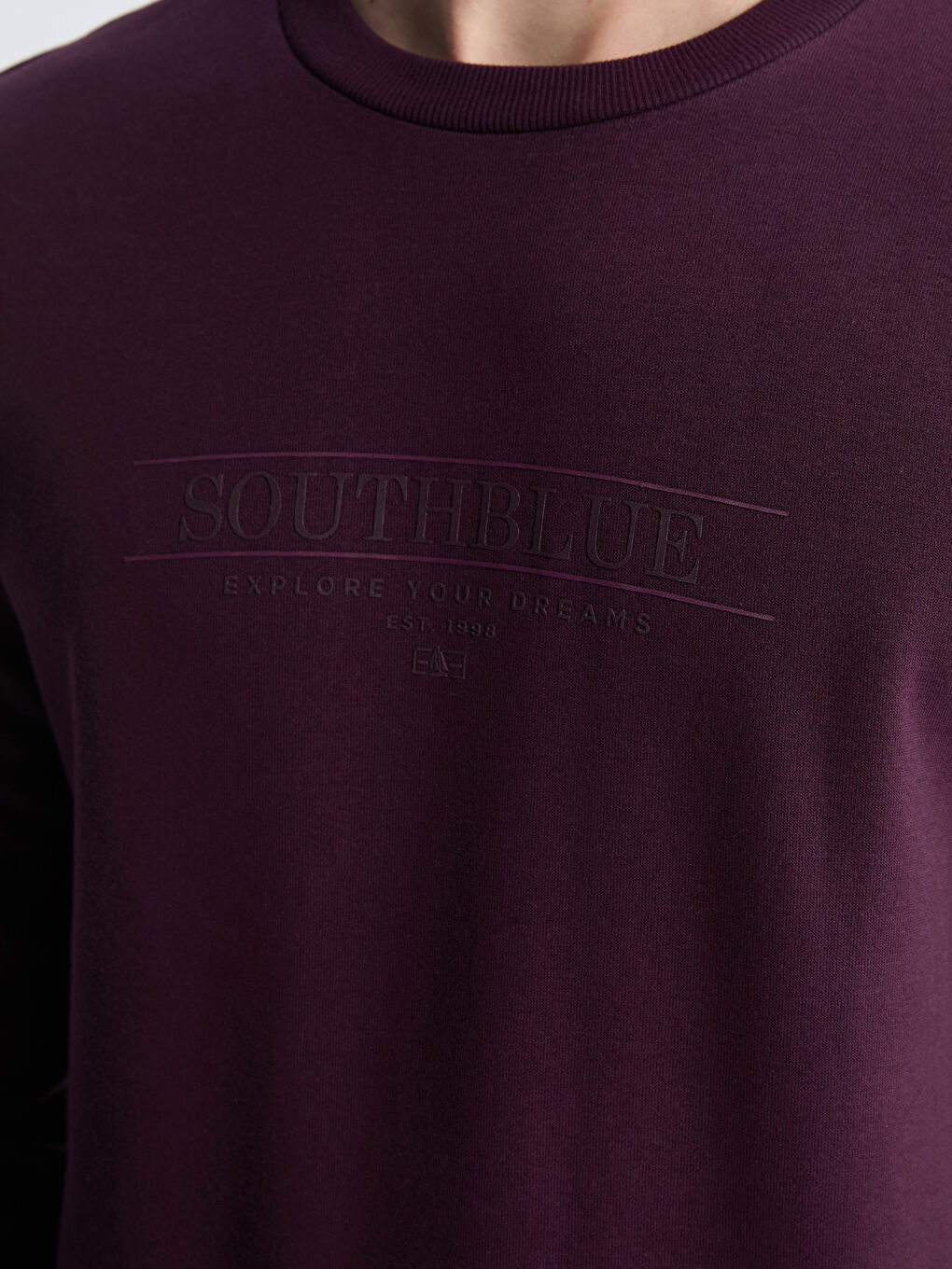 Свитшот Мужской Толстый С Принтом С Круглым Вырезом-2