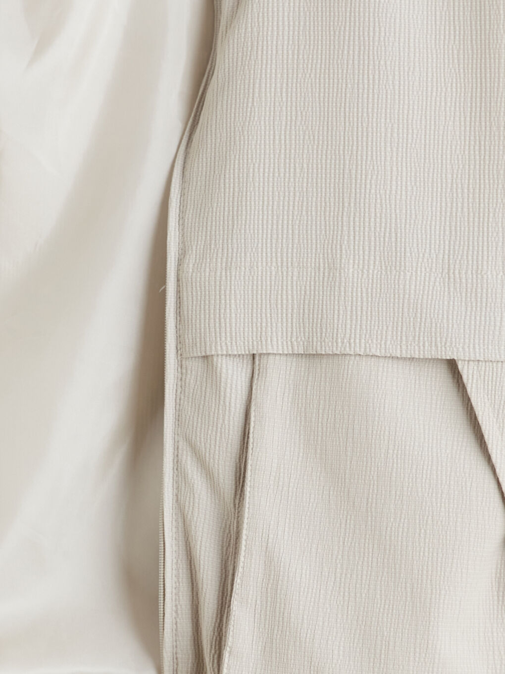 Bej Rahat Kalıp Dik Yaka Erkek Mont-6