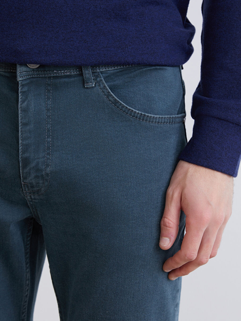 Yeşil 779 Regular Fit Erkek Jean Pantolon-2