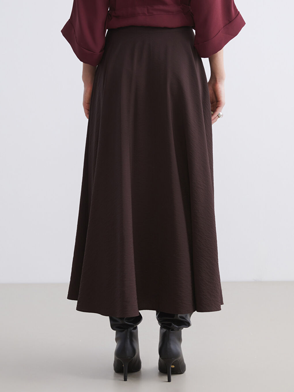 Woman BROWN Skirt-3