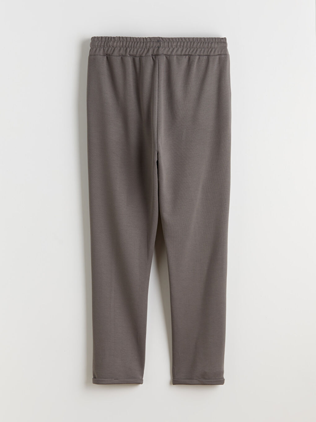 Gri Büyük Beden Beli Lastikli Kadın Eşofman Altı-9